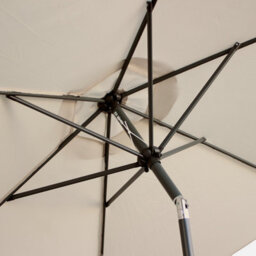 Sweeek - 3M Round Centre Pole Parasol Touquet Sand - thumbnail 3