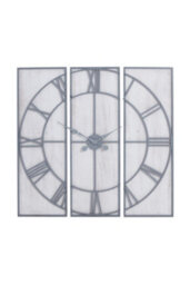 Roza Multi-Panel Wall Clock, Modern 60Cm Statement Timepiece - thumbnail 1