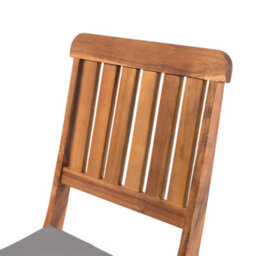 Beliani Set Of 2 Garden Chairs With Cushions Cento Acacia Wood Brown - thumbnail 9