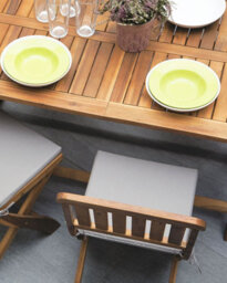 Beliani Set Of 2 Garden Chairs With Cushions Cento Acacia Wood Brown - thumbnail 2