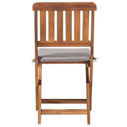 Beliani Set Of 2 Garden Chairs With Cushions Cento Acacia Wood Brown - thumbnail 7