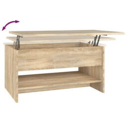 Berkfield Coffee Table Sonoma Oak 80X50X40 Cm Engineered Wood - thumbnail 8