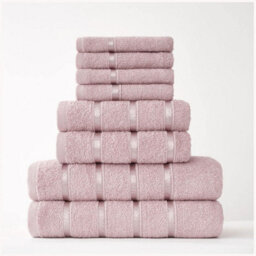 Gc Gaveno Cavailia 8 Piece Bostonian Oasis Towel Bale Set Blush Pink Quick Dry And Super Obsorbent Towel