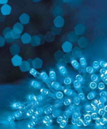 PMS 50 Blue Led String Lights Battery Operated Christmas Lights Clear Cable 4.9M