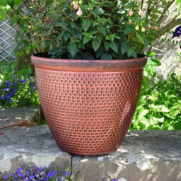 Anglo Eastern Trading Co 36Cm Cromarty Antique Gold Planter Pot
