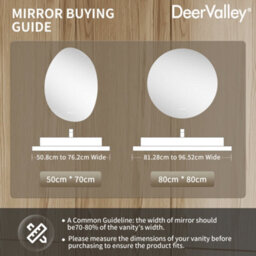 Deervalley Hardwired Round Led Bathroom Mirror 800mm,bluetooth Speaker & Anti-Fog,dimmable 3-Colour Lights, Shatterproof Glass - thumbnail 9