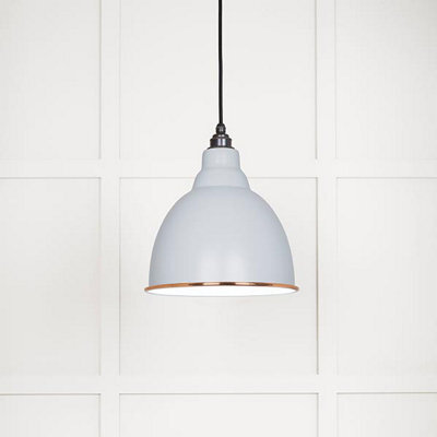 From the Anvil White Gloss Brindley Pendant In Birch - image 1