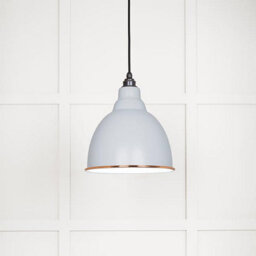 From the Anvil White Gloss Brindley Pendant In Birch - thumbnail 1