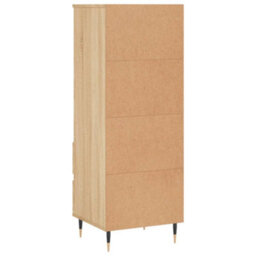 Berkfield Modern Highboard Sonoma Oak 40X36X110 Cm Engineered Wood - thumbnail 8