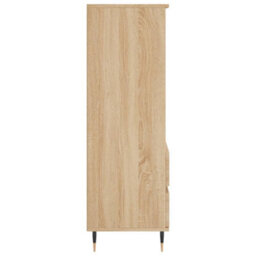 Berkfield Modern Highboard Sonoma Oak 40X36X110 Cm Engineered Wood - thumbnail 7