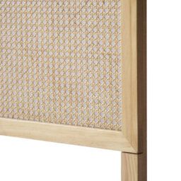 Nordlys Wood And Rattan Headboard Exotic Boho Bedroom - thumbnail 7