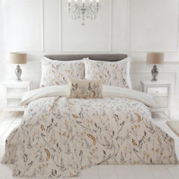 Julian Charles Home Becky Natural Floral 100% Cotton Duvet Set - thumbnail 4