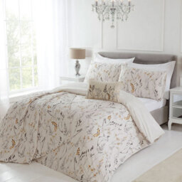 Julian Charles Home Becky Natural Floral 100% Cotton Duvet Set - thumbnail 3