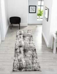 Obsidian Modern Low Pile Area Rug - Oblique Abstract Design Grey 160Cm X 230Cm - thumbnail 6