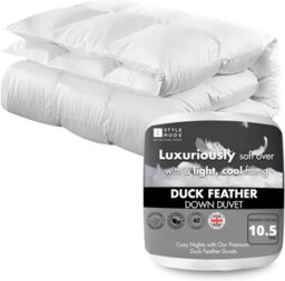 istyle mode Duck Feather & Down Duvet, Double 10.5 Tog