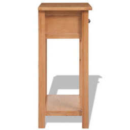 Berkfield Console Table 50X32X75 Cm Solid Oak Wood - thumbnail 3