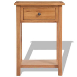 Berkfield Console Table 50X32X75 Cm Solid Oak Wood - thumbnail 2