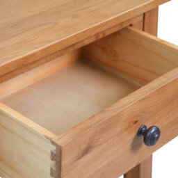 Berkfield Console Table 50X32X75 Cm Solid Oak Wood - thumbnail 5