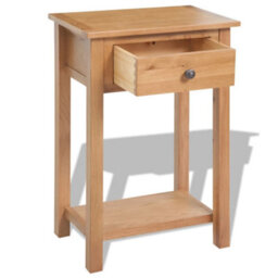 Berkfield Console Table 50X32X75 Cm Solid Oak Wood - thumbnail 4