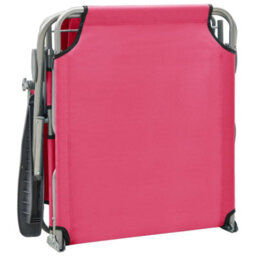 Berkfield Sun Lounger With Canopy Steel Pink - thumbnail 7