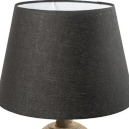 Large Natural Wooden Table Lamp With Fabric Shade For Living Room Or Bedroom 64X40X40Cm - thumbnail 4