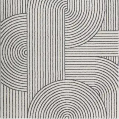 Stratus Interiors Degas Large Geometric Rug 200 X 290 Cm - Cream / Grey - Medium - image 1