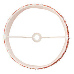 Loops Set Of 2 Handcrafted 35Cm Apricot Orange Tapered Lamp Shades - thumbnail 4