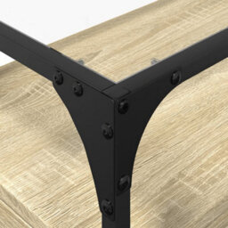Berkfield Tv Cabinet With Glass Top Sonoma Oak 60X35X51 Cm Engineered Wood - thumbnail 8