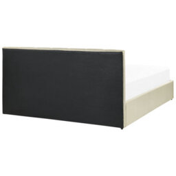 Beliani Ottoman Bed Fabric Dreux 160 X 200 Cm (Eu King Size) Beige - thumbnail 6