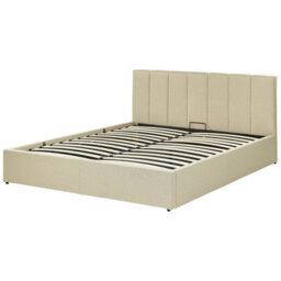 Beliani Ottoman Bed Fabric Dreux 160 X 200 Cm (Eu King Size) Beige - thumbnail 5