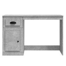 Berkfield Desk With Drawer Concrete Grey 115X50X75 Cm Engineered Wood - thumbnail 6