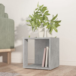 Walplus Side Table Concrete Grey 33X33X34.5 Cm Engineered Wood