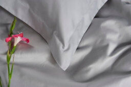 The Lyndon Company 800 Thread Count Sateen Cotton Fitted Sheet Grey - thumbnail 5