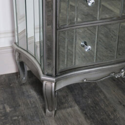Melody Maison Mirrored Chest Of Drawers - Tiffany Range - thumbnail 8