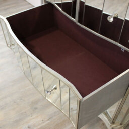 Melody Maison Mirrored Chest Of Drawers - Tiffany Range - thumbnail 5