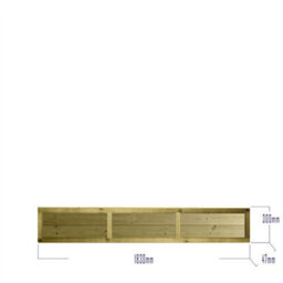 Premier Garden Supplies Ultimate T&g Wooden Fence Panel 6Ft X 1Ft (3 Pack) Vertical Boards Heavy-Duty Pressure Treated Fencing - thumbnail 7