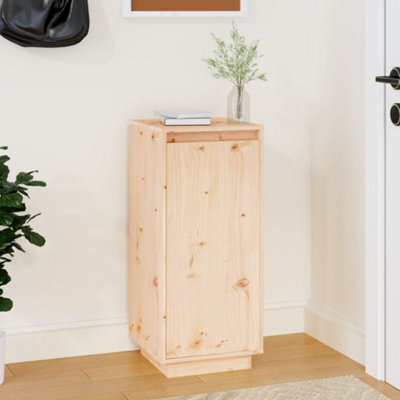 Vidaxl Shoe Cabinet 35X35X80 Cm Solid Wood Pine - image 1