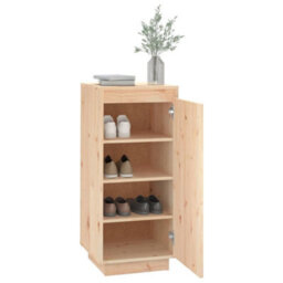 Vidaxl Shoe Cabinet 35X35X80 Cm Solid Wood Pine - thumbnail 4
