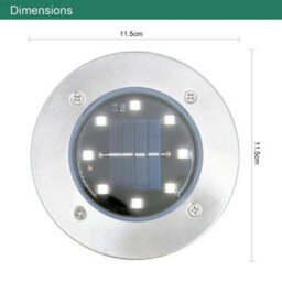Gardenkraft 10449 Pack Of 4 Stainless Steel Solar Ground Lights - thumbnail 5