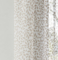 Tyrone Textiles Pair Of Willow Natural Leaf Print On Linen Look Panels, With Rod Pocket Header 137 Cm - thumbnail 3