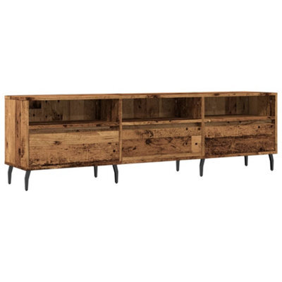 Berkfield Sturdy Tv Cabinet Old Wood 150X30X44.5 Cm Engineered Wood - image 1