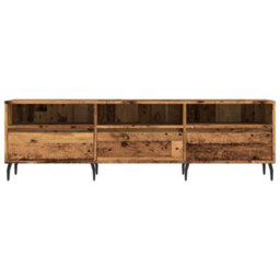 Berkfield Sturdy Tv Cabinet Old Wood 150X30X44.5 Cm Engineered Wood - thumbnail 4