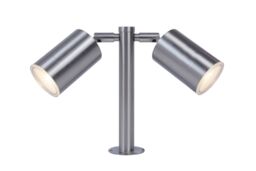 GoodHome Candiac Matt Stainless Steel Integrated Led Outdoor Stake Light (D)60mm - thumbnail 4
