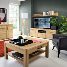 Furniture To Go Cortina 2 Door 1 Drawer Tall Tv Cabinet In Grandson Oak - thumbnail 5