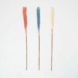 Homescapes Set Of 3 Artificial Multi-Coloured Handcrafted Pampas Grass, 78 Cm - thumbnail 3