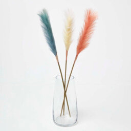 Homescapes Set Of 3 Artificial Multi-Coloured Handcrafted Pampas Grass, 78 Cm - thumbnail 1