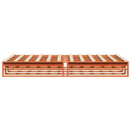 Berkfield Bed Frame Without Mattress Wax Brown 140X190 Cm Solid Wood Pine - thumbnail 5