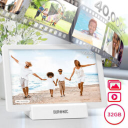 Duronic Digital Photo Frame Pf1D We Smart Touchscreen Digital Picture Frame 10.1 Inch Display Photos For Family Friends - White - thumbnail 3