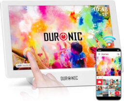Duronic Digital Photo Frame Pf1D We Smart Touchscreen Digital Picture Frame 10.1 Inch Display Photos For Family Friends - White - thumbnail 1