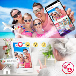 Duronic Digital Photo Frame Pf1D We Smart Touchscreen Digital Picture Frame 10.1 Inch Display Photos For Family Friends - White - thumbnail 6